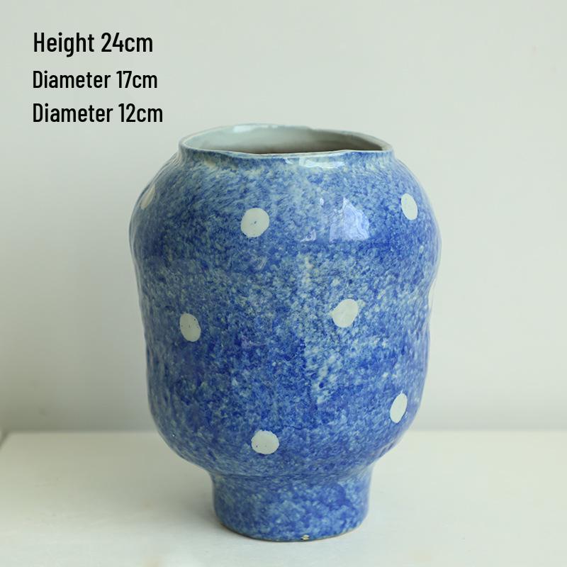 

Цинхуа Ваби-саби Керамическая ваза: Винтажная керамика ручной работы для гидропоники, для цветов, декора дома и отеля
