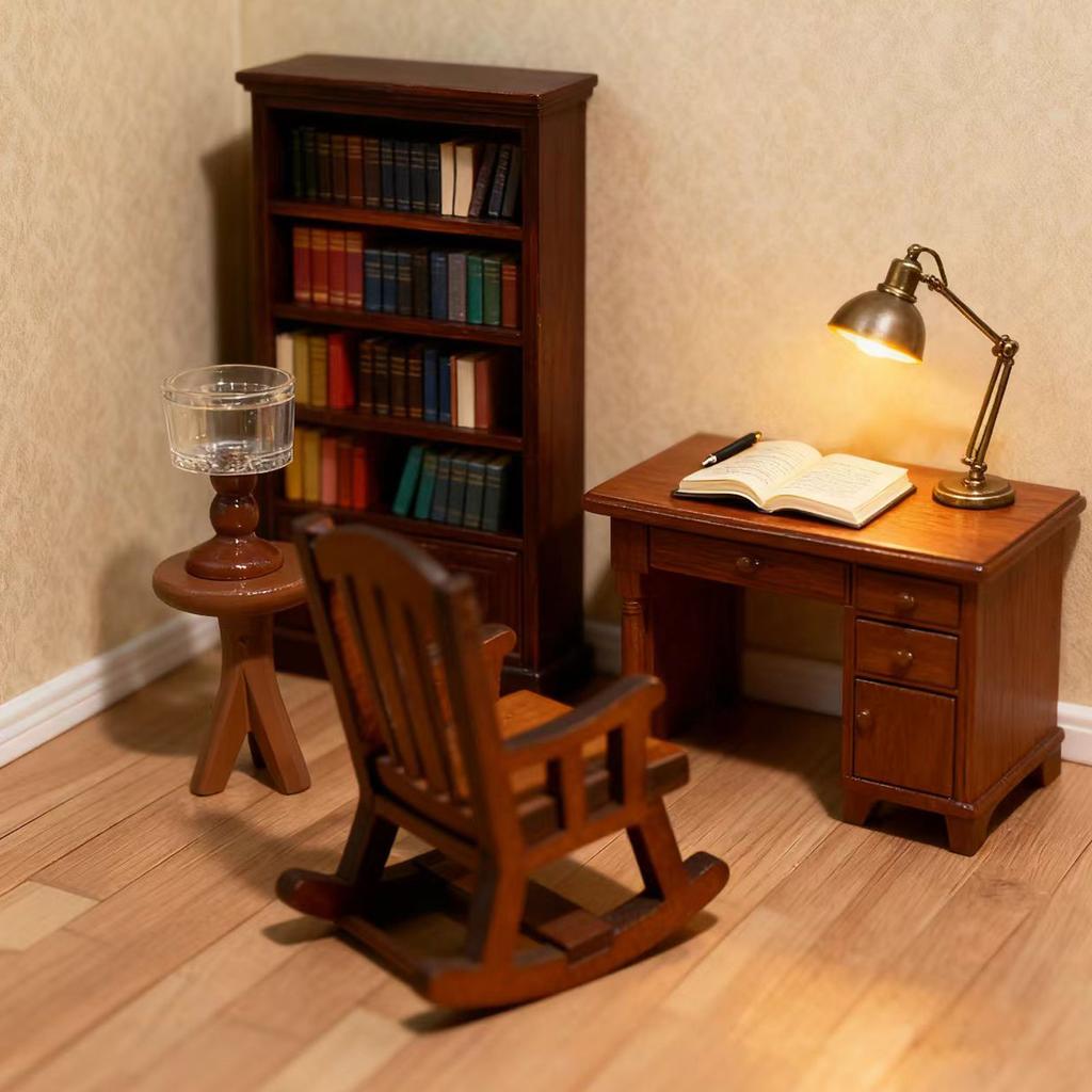 3 Pieces of Miniature Decorative Table and Chair Set, Suitable for Creative Gifts and Birthday Gifts for Friends