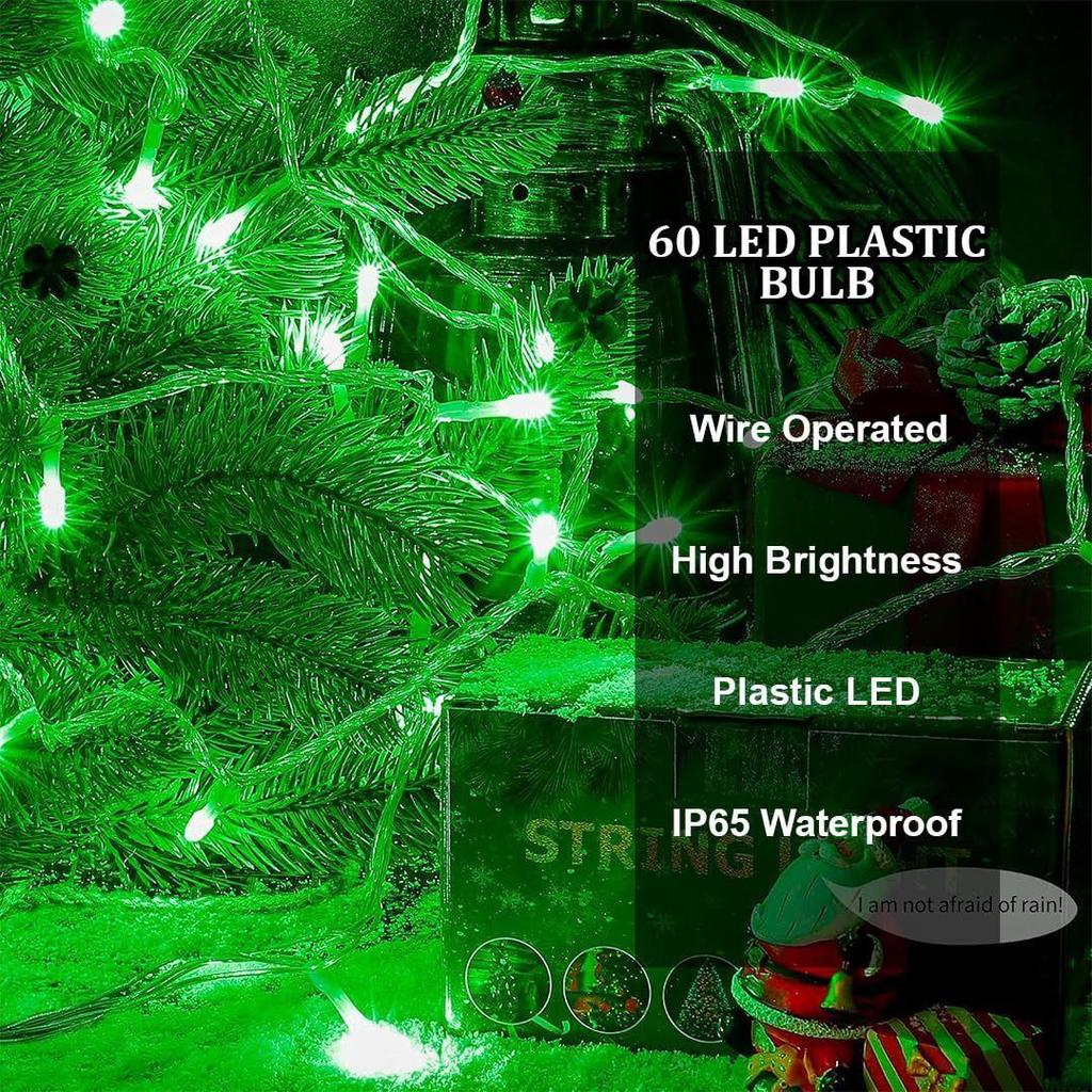 20 Meter  Decorative String Light | Green LED Fairy Light for Diwali, Christmas, Weddings & Home Decoration | Polycarbonate,(60 LED 5MM Green)