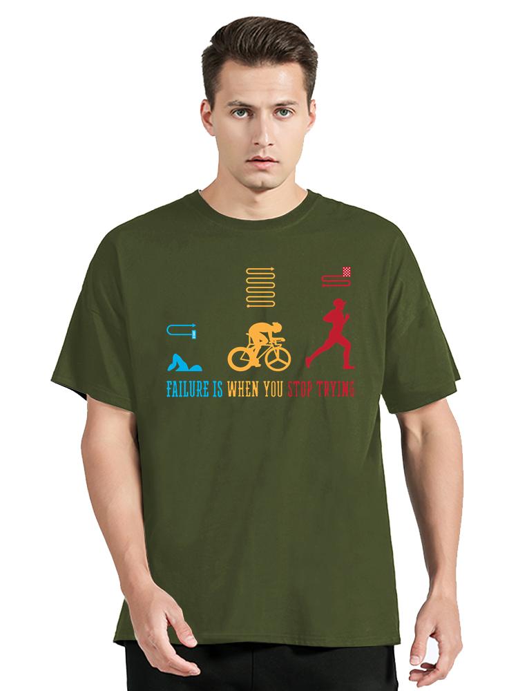 Summer Tops Mens Clothing TOPS Sports Triathlete Swim Bike Run Triathlon TShirt New Casual Cotton Tshirt Fitness T Shirt