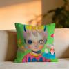 Hikari Shimodacute Boy HHikari Shimoda IllustrationS Cushion Cover Cozy Velvet Throw PillowSoft Warm Cushion For Sofa  Bed