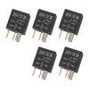 5pcs 5 Pin 30A 12V Multipurpose Car Relay For Cars Motorcycles Black NEW For HONDA For Civic And For FORD For MONDEO Accessories