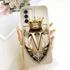For Infinix Zero 5G 2023 Case Fashion A-Z Letters Luxury Crown 2D Painted Casing For Infinix X6815C X6815D