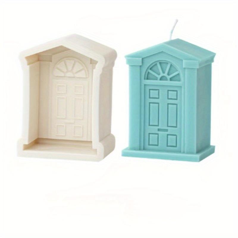 New Window Candle Silicone Mold European Style Church Windows Scented Candle DIY Making Retro Doors Plaster Resin Home Crafts