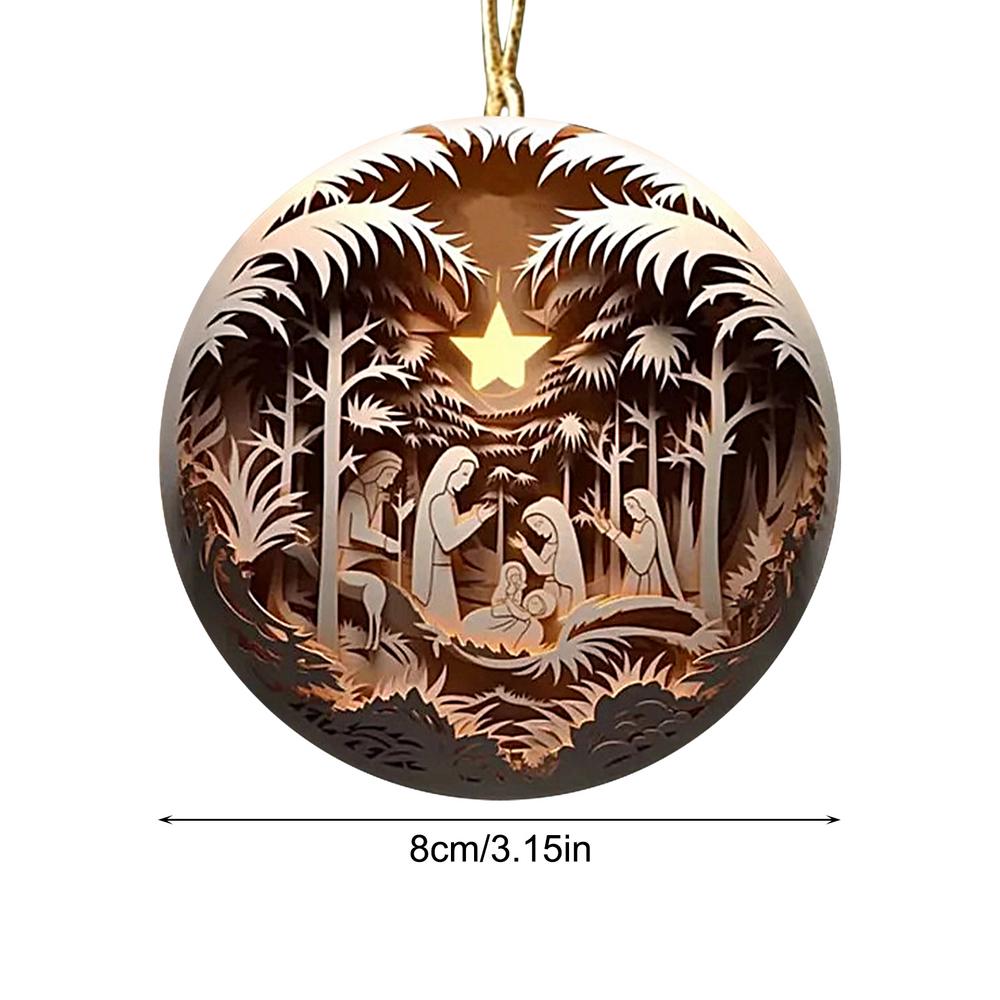 Christmas Tree Pendant Jesus Christ Hanging Ornaments Christmas Tree Ornament Christian Gifts Exquisite Xmas Ornaments