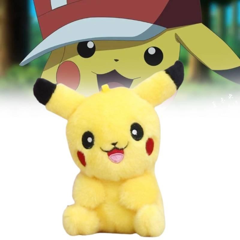 Adorable And Cute Long-haired Pikachu Plush Toy Keychain Soft And Cuddly Charm