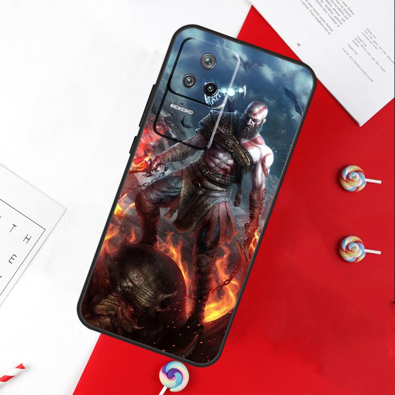 God of War Game Case For Xiaomi 13 12 Lite 12X 11T 12T Pro Cover For POCO F5 X5 X3 Pro X4 F4 GT F3 C40 M5s