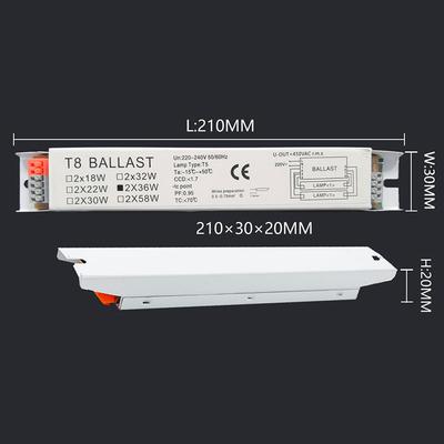 Ac 220-240V Ampio Voltaggio T8 T5 Ballast Elettronico Compatto Accensione Istantanea Lampade da Tavolo a Tubo Lampada Fluorescente Ballast Forniture per Casa Ufficio