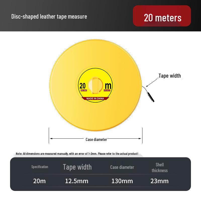 

Soft Cloth Tape Measure: 10/20/30/50/100 Meters - Flexible Fiber & Leather Measuring Tool