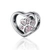 Bamoer 925 Sterling Silver Heat Collection Charms Fit Women Original Bracelet Bangle Pet Charms Warm Family Pendant Jewelry