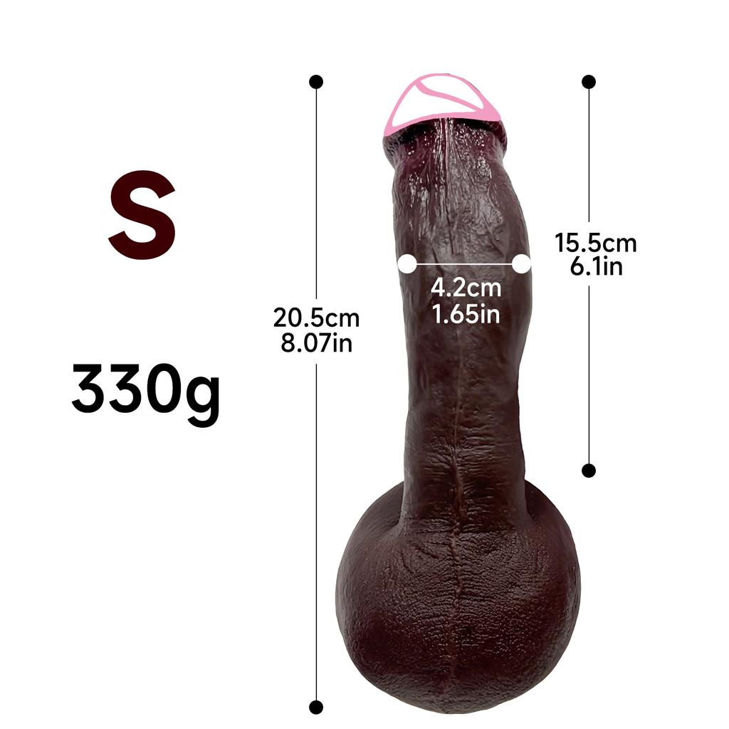 Soft Skin Realistic Thick Dildo 3 Sizes Silicone Big Penis Anal Plug 18+ Sex Toy for Men Women Gay