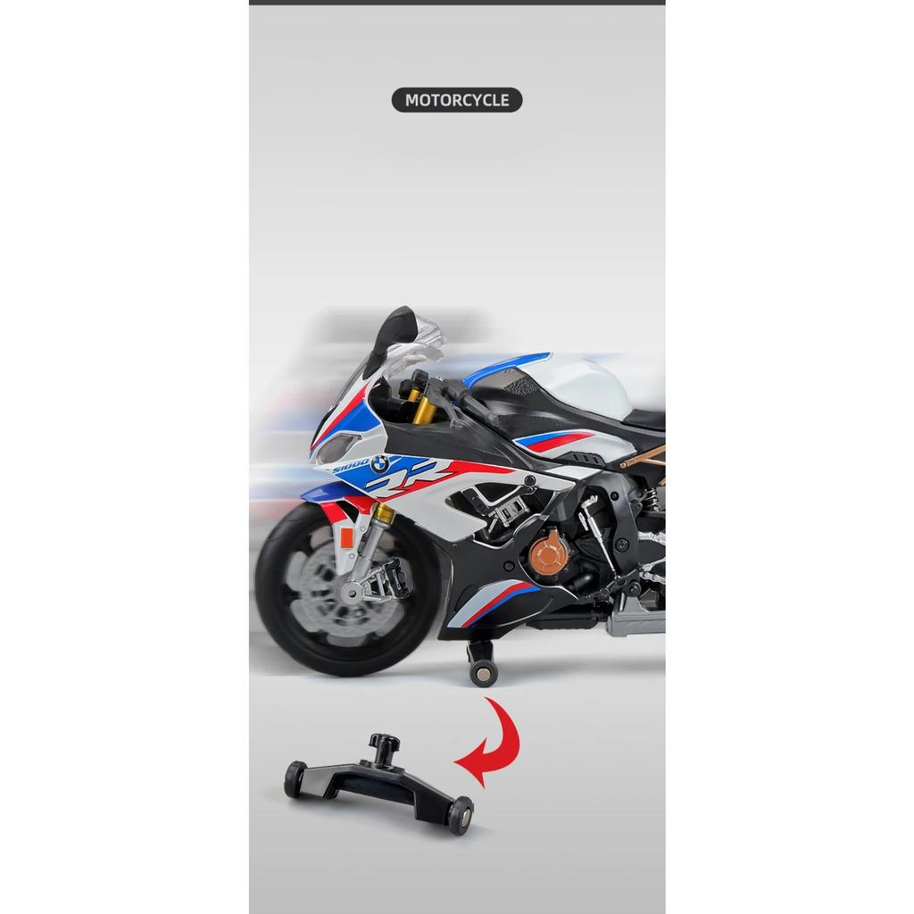 1/12 BMW S1000RR 2021 Die Cast Motorcycle Model Toy Vehicle Collection Autobike Shork-Absorber Off Road Autocycle Toys Car