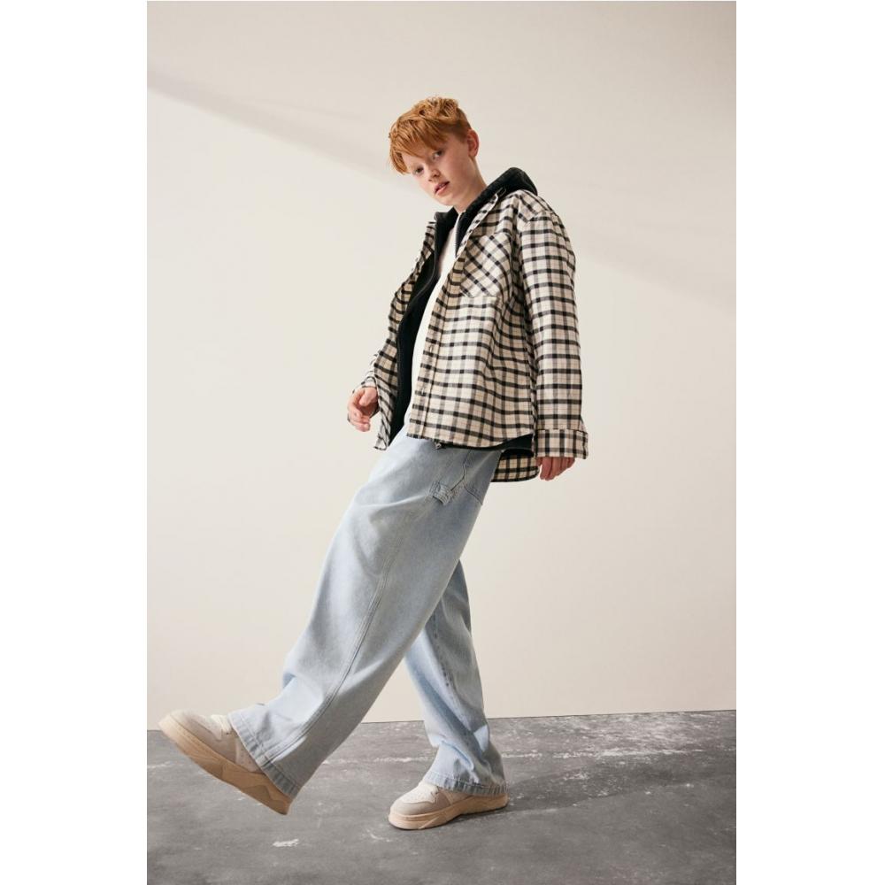 

Джинсы HM Baggy Fit Carpenter Светло-синий деним