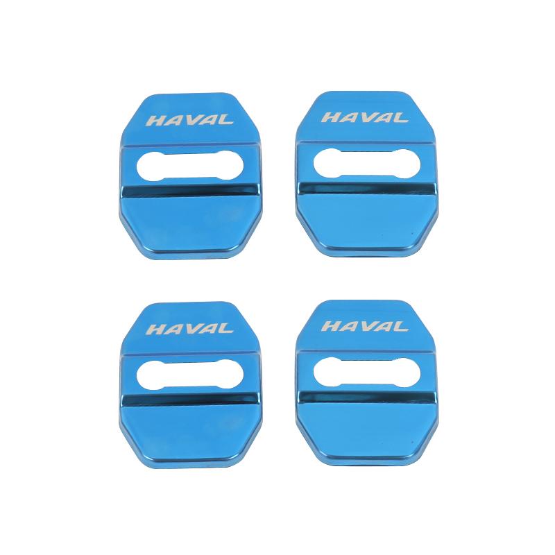 4Pcs Stainless Car Door Lock Cover Protect Buckle Case Latch Stop Anti Rust Trim Stickers For Haval H6 3th Gen  2022 2023