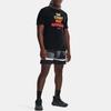 Under Armour Letter Print Crew Neck Short Sleeve T-Shirt Men Tops Black 1370234-001