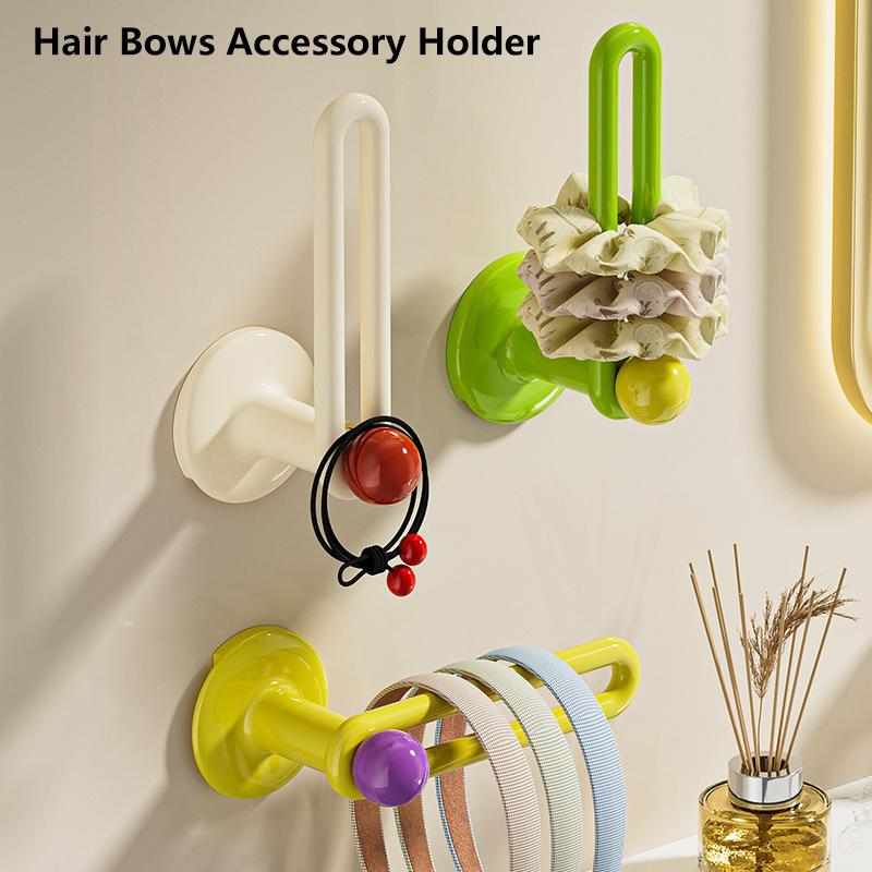 Hair Hoop Storage Rack Wall Mounted Jewelry Organizer Hair Tie Hair Clip Hairband Display Hair Accessories Rack Non Punching
