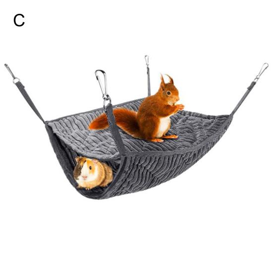 

Крысиный туннель-кровать Большое пространство Пещера Двухслойный гамак для хомяка Бурундук Хорек Крыса Спальное гнездо Принадлежности для питомцев C