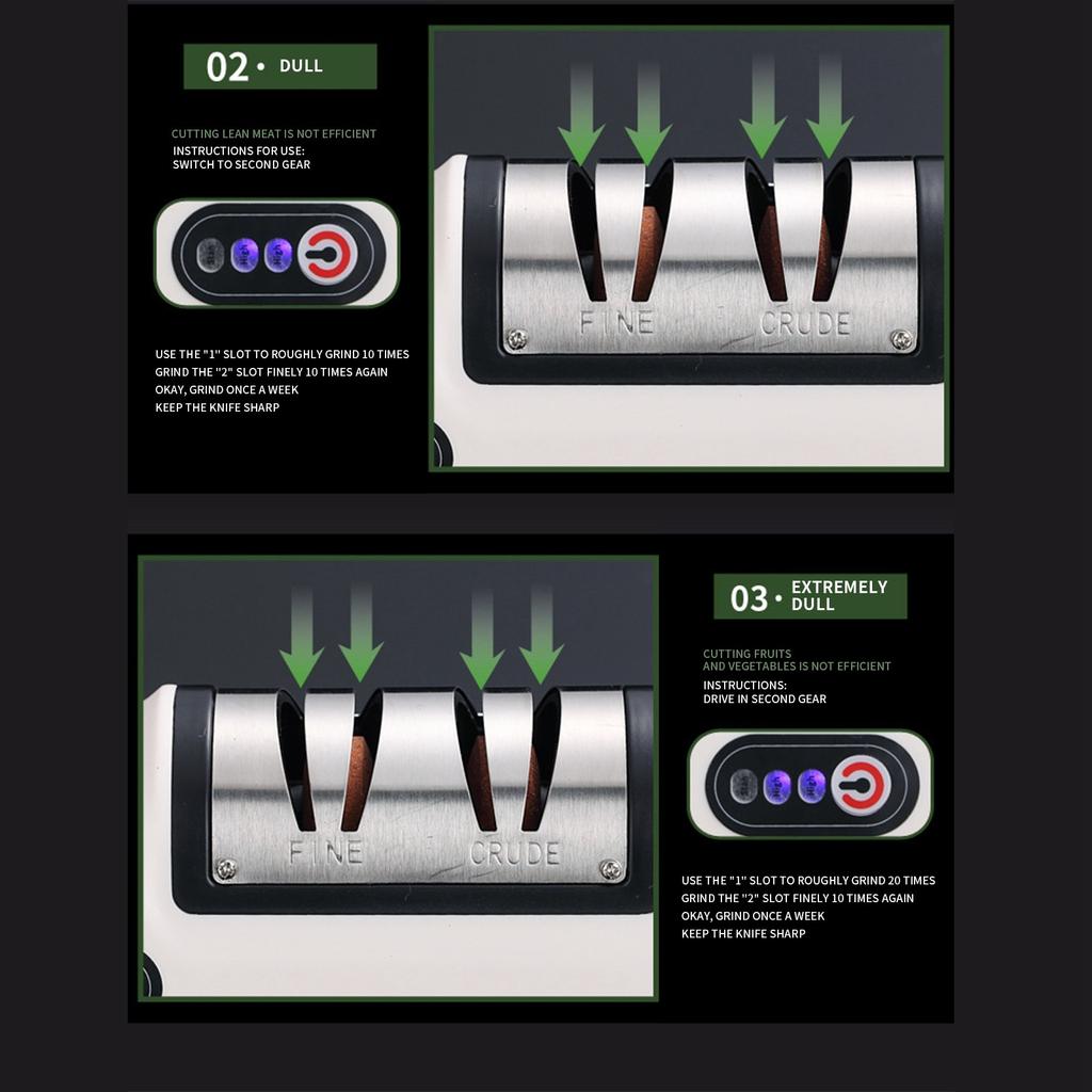 Elektrický brousek na nože pro rychlé ostření kuchyňských nožů, plně automatický a pohodlný elektrický brousek na nože pro domácí použití