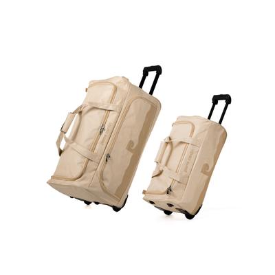 LOT OF 2 BEIGE VIGNOLE ROLLER BAGS