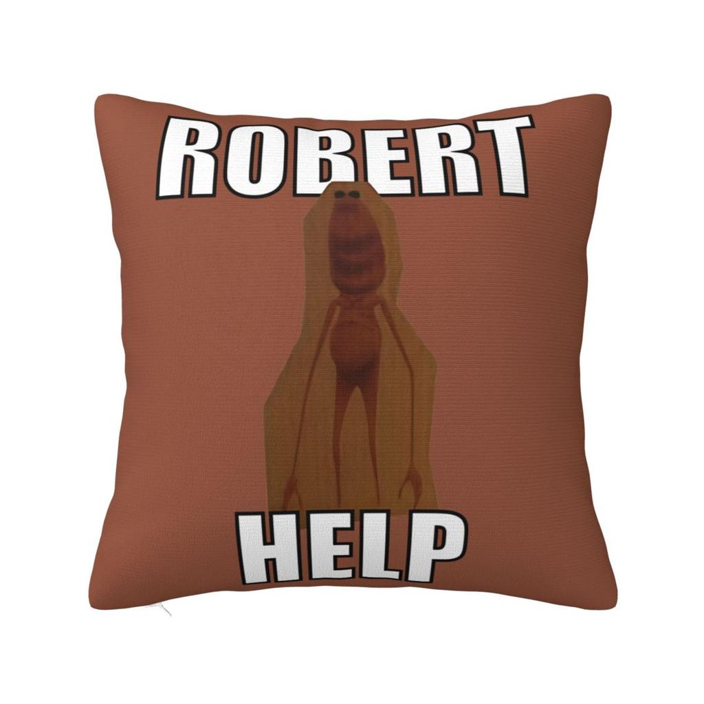 Marcus The Worm Robert Help 5861933095.6072 Square Pillow Cases Cushion Cover Custom Zippered Decorative Pillowcase For Home 18"