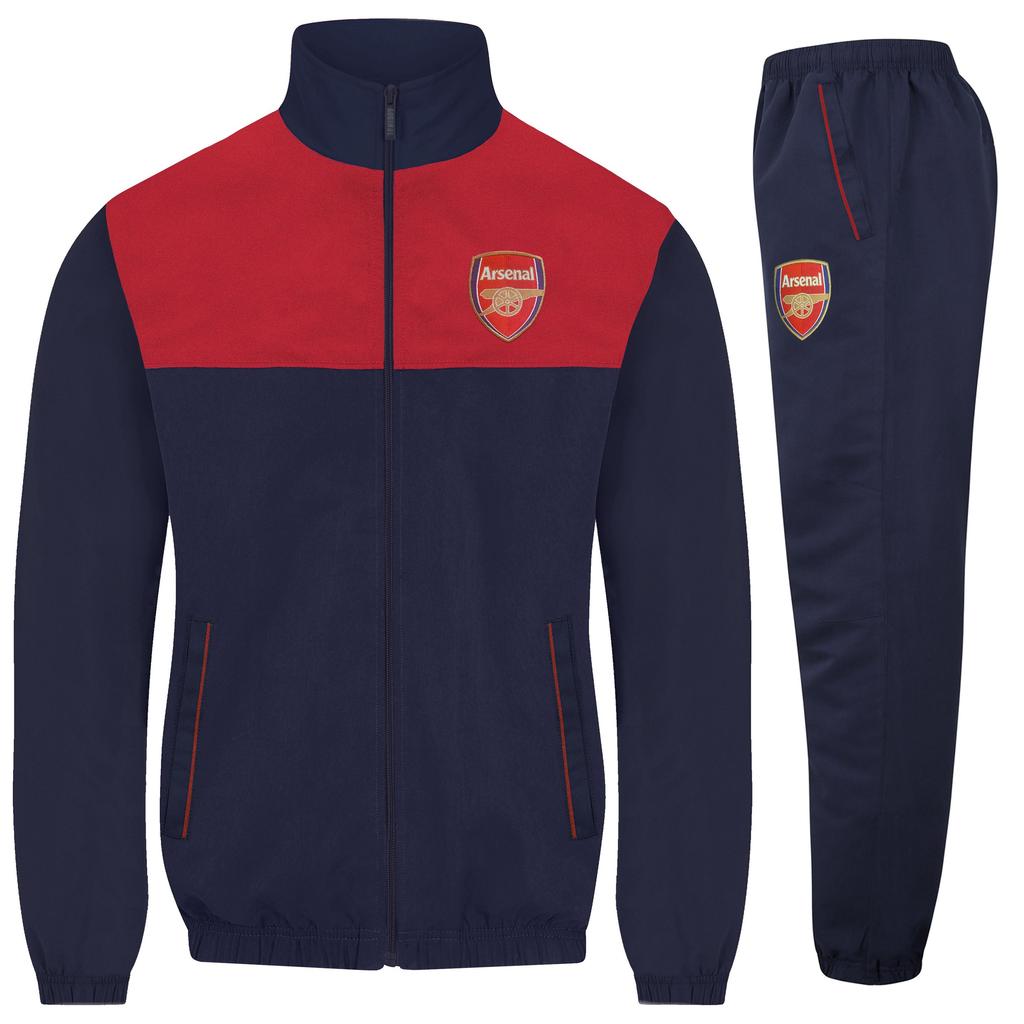 Arsenal FC Mens Crest Two Tone Tracksuit