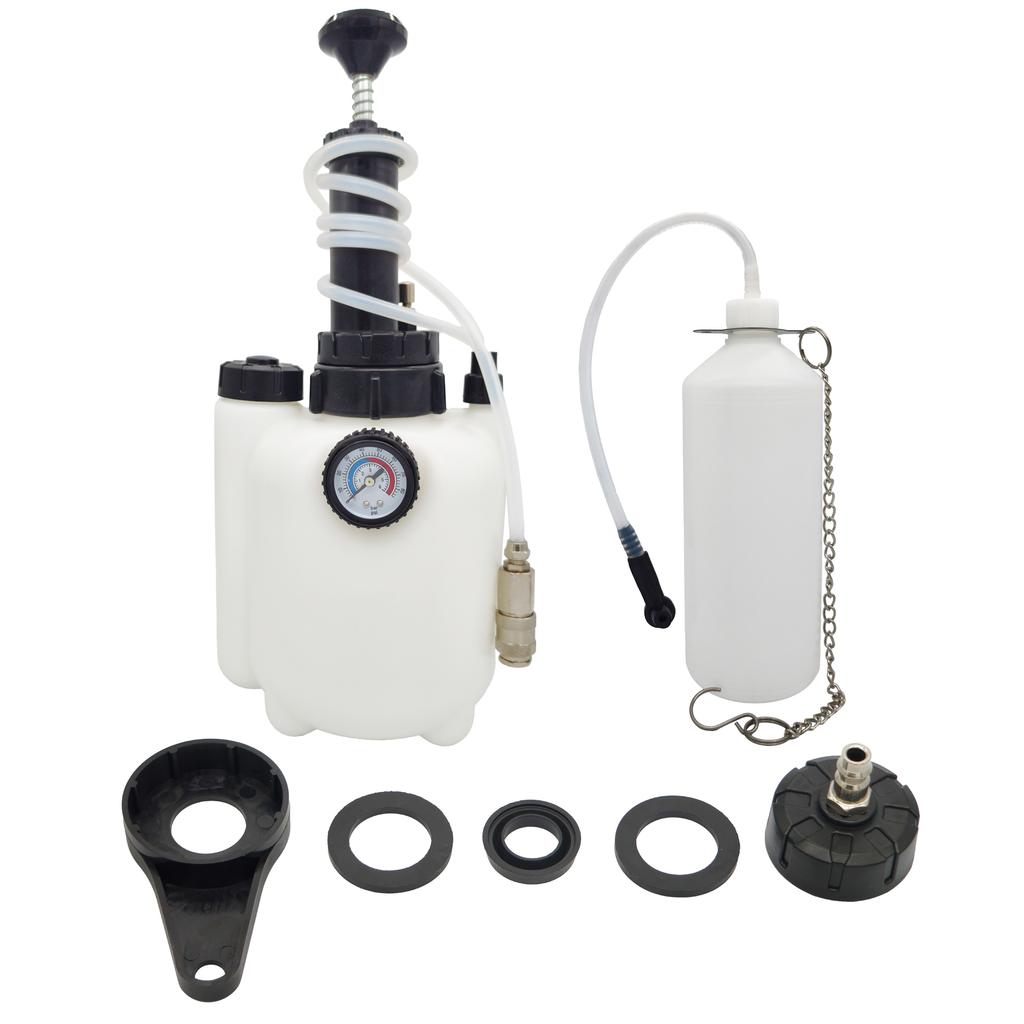 Car Manual Brake Fluid Bleeder Kit 3L Vacuum Brake Pressure Fluid Pump Professional Brake Flush Machine Pneumatic Brake Bleeder