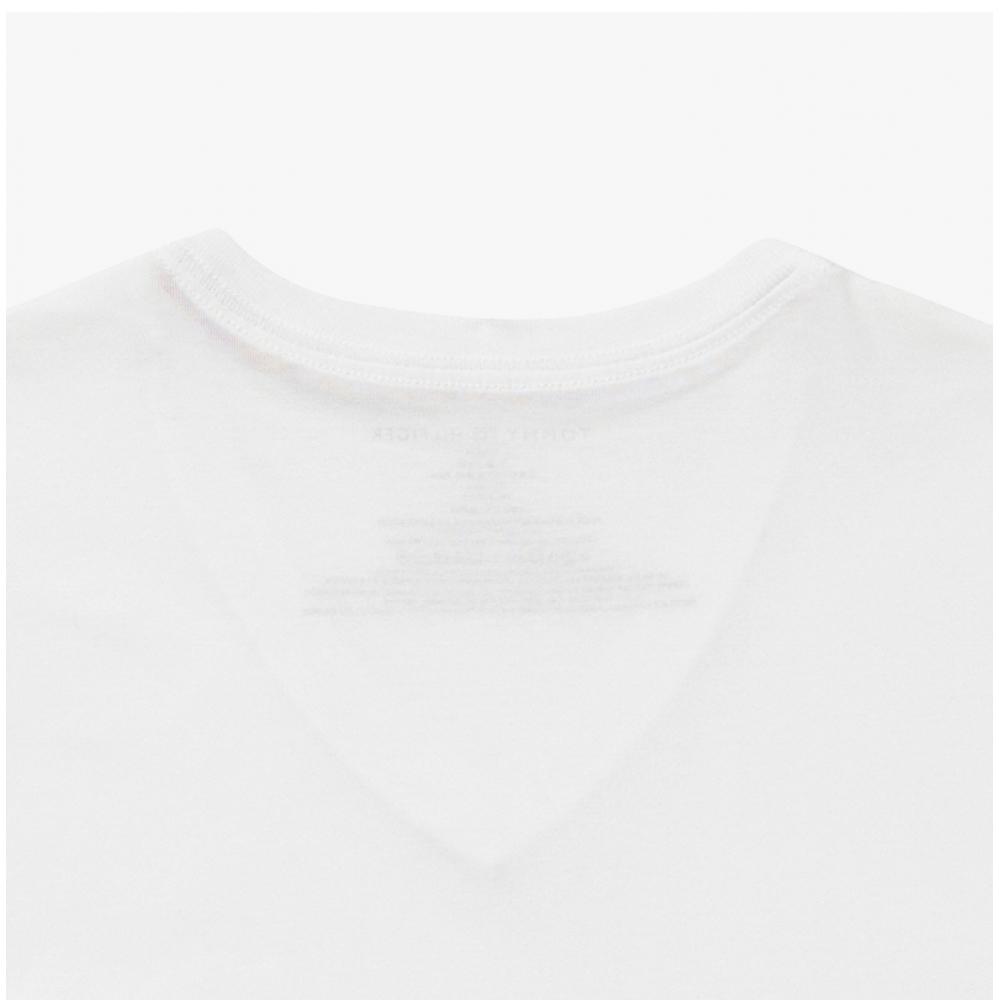 Tommy Hilfiger 09t3140 100 Flag V Neck Shared Short sleeVe Tee