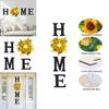 Home Sunflower Home Wall Decor With Lightweight Wooden Sign For Harvest Celebration