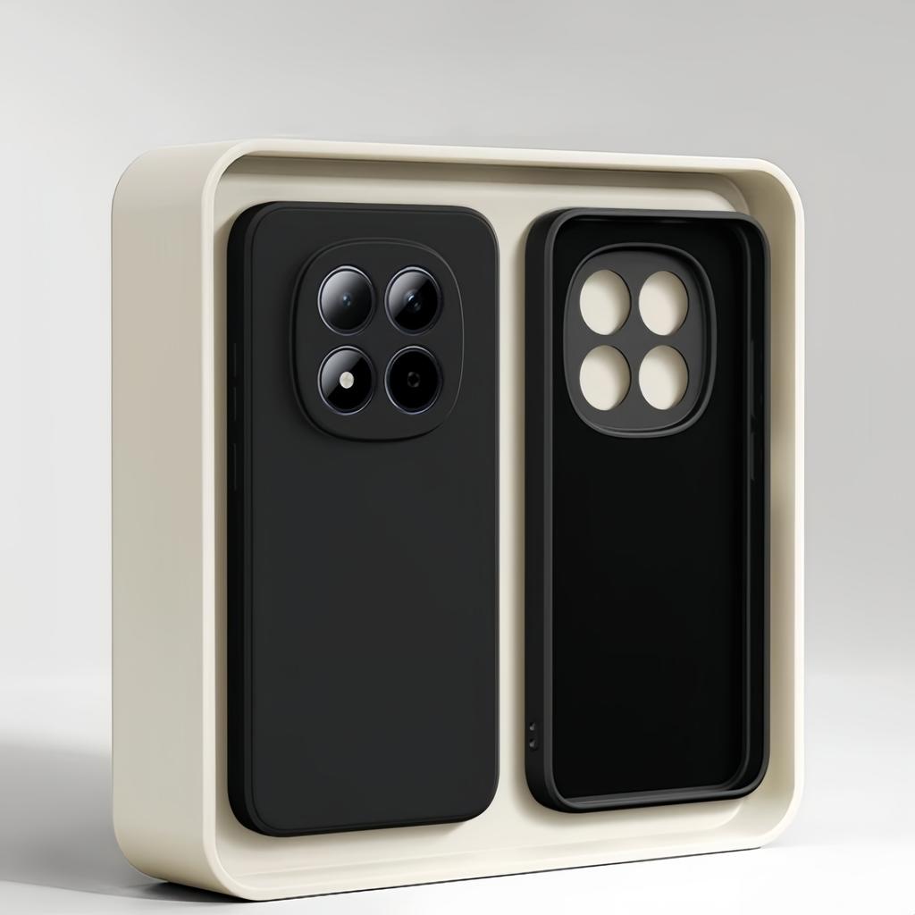 Fashion Solid Colour Shockproof Protective Liquid Silicone Phone Case For Redmi Note13 14 15 Pro Plus