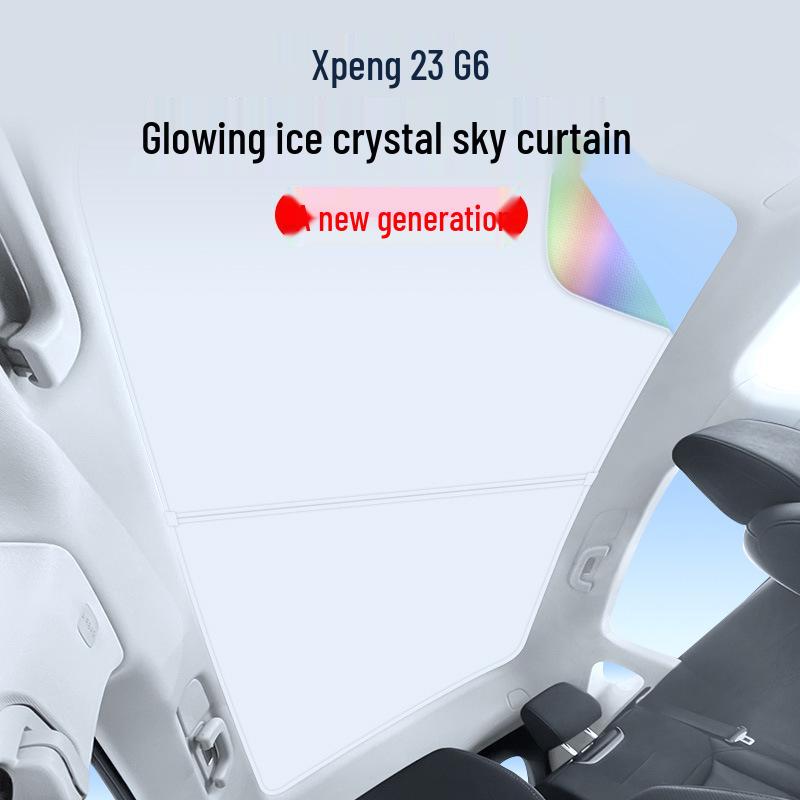 XPeng 23 G6 Sunroof Ice Crystal Sunshade: Heat Insulation, Sun Protection, Privacy Shield, Opaque