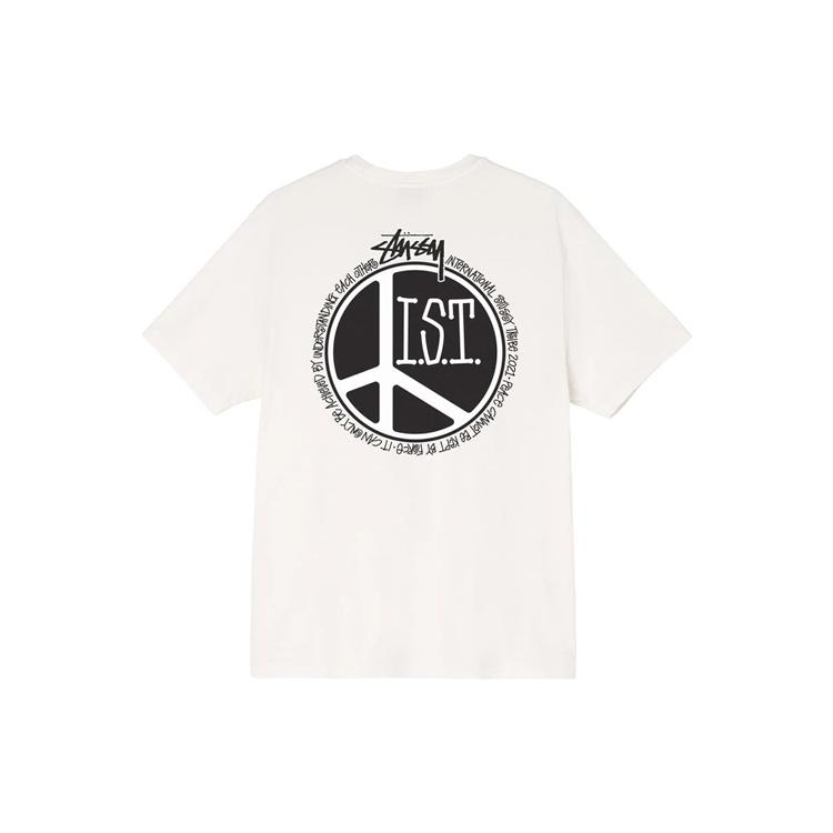 Stussy Peace Dot Pigment Dyed Tee LogoT Unisex 1904723