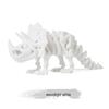 Eco-Friendly 3D Printed Dragon and Triceratops Dinosaur Skeleton Ornament Toy Figurine