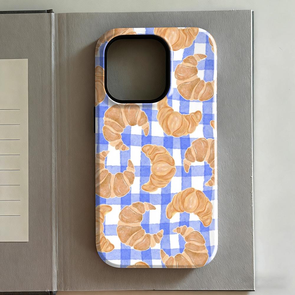 Clmj Checkered Art Phone Case for IPhone 17 17e 16e 16 15 14 13 12 11 X XS XR XSMAX 7 8 Air Pro Max Plus Double-layer Back Cover