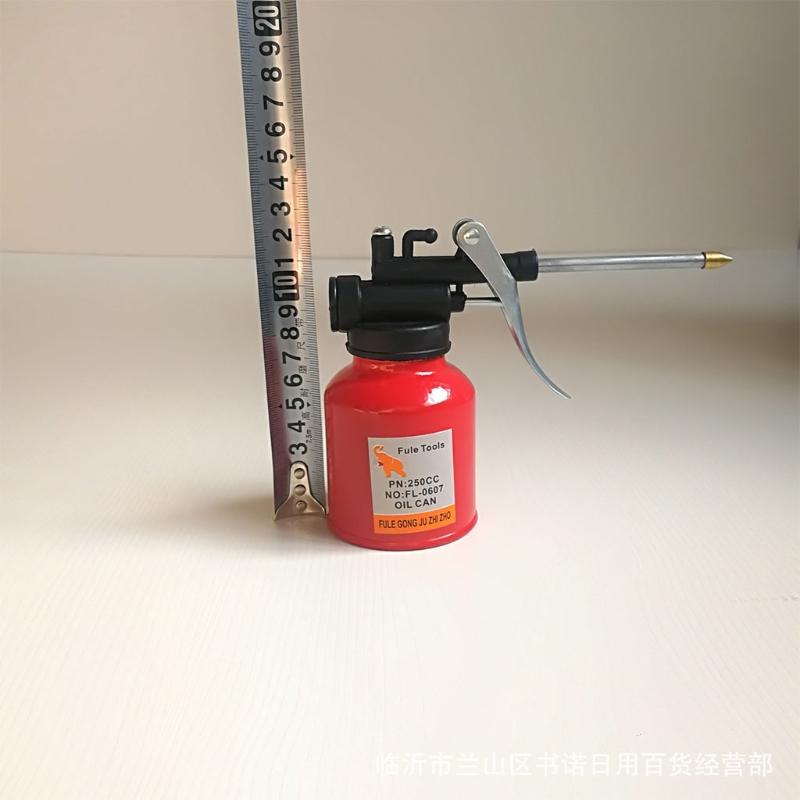 250ml  Oil Can Plastic Hose Refueling Pot High Pressure Oiler Grease Gun Pump Auto Accessories