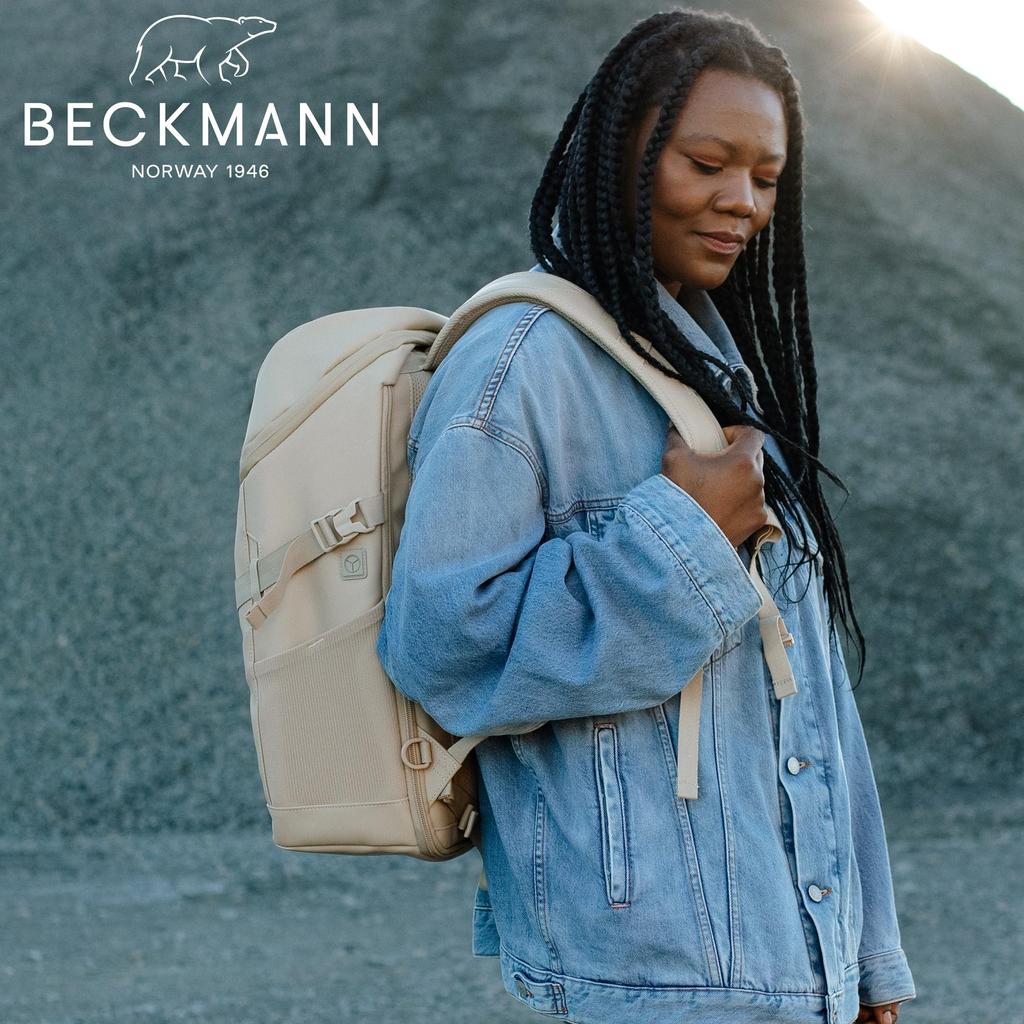 Beckman Norway Backpack STREET FLX Beige Backpack Computer Business Large Capacity School Commuting Scandinavian [BECKMANN] Men's Women's