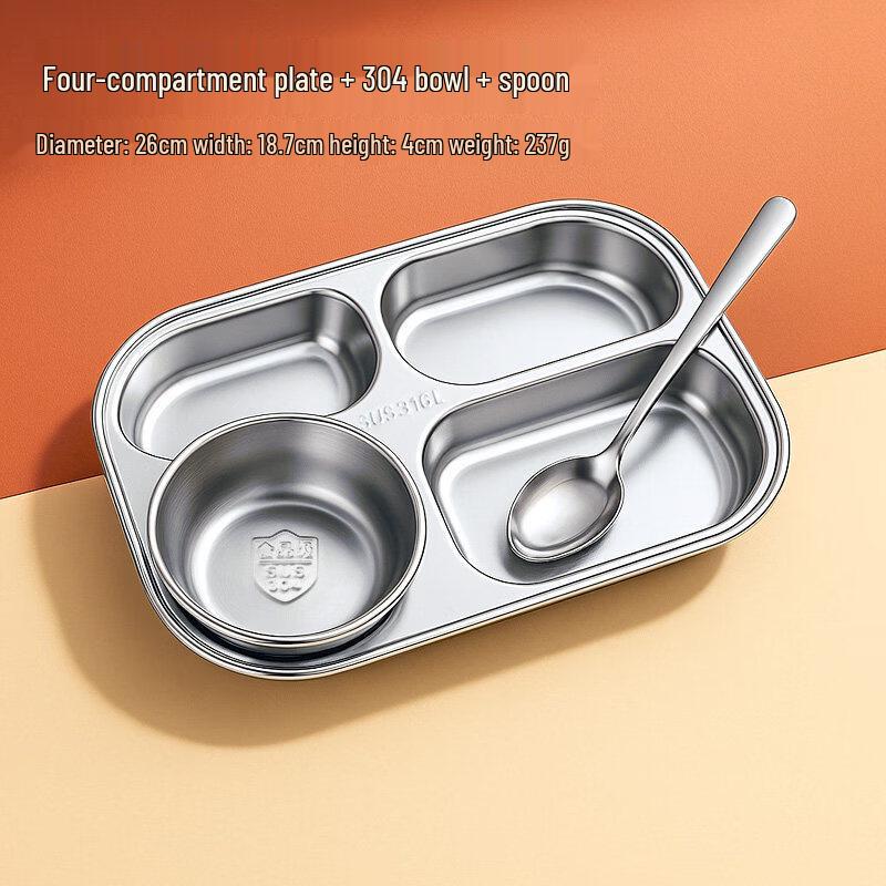 Stainless Steel Compartment Lunch Box Set