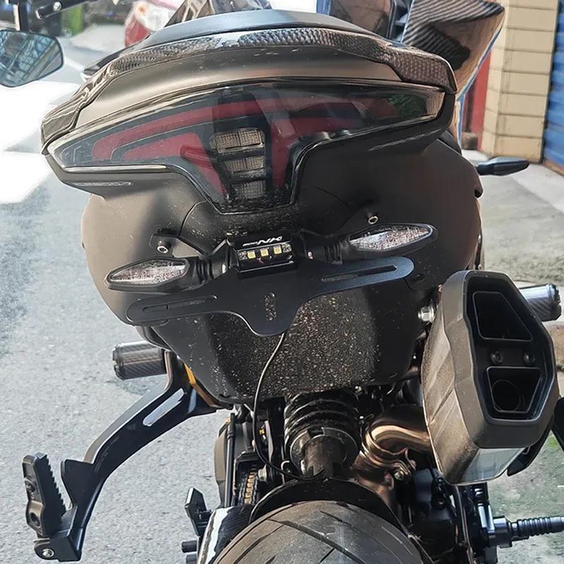 FOR CFMOTO CF800NK 800NK 800 NK  Motorcycle Rear Short Tail Stock Tailstock License Plate Holder Bracket Turn Signal Light