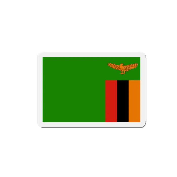 Aimant Drapeau Zambie - Multicolore - 7 cm - 50 pièces - Résine synthétique - Mixte