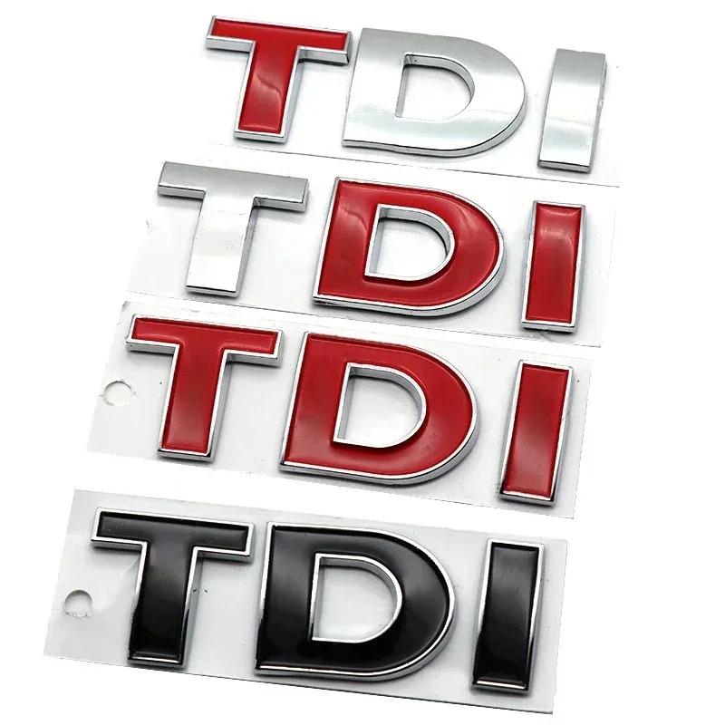 SVLHP1 3D Metal TDI Letters Emblem Badge Sticker Decals for VW Golf 4 5 6 7 JETTA PASSAT MK2 MK4 MK5 MK6 MK7