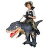 Buntes aufblasbares Einhornkostüm für Eltern-Kind-Cosplay und Halloween-Partys