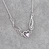 1 heart-shaped pendant necklace