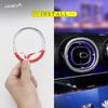 ONGOXD Metal Kristal Elmas Direksiyon Simidi Amblemi Havalandırma Halkası Dekoratif Kapak W206 GLC İç Mekan Özel Parçalar Havalandırma Dış 5 & Mercedes-Benz