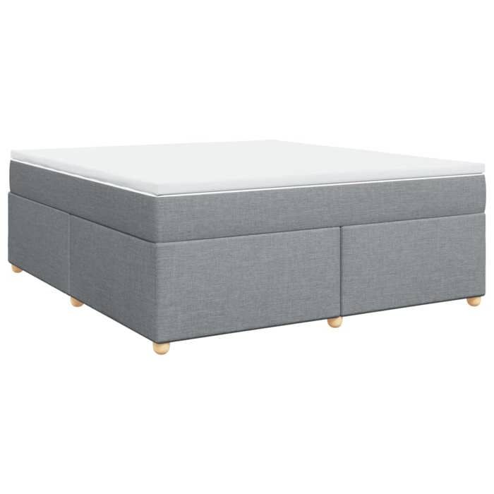 Maison Exclusive - Sommier à lattes de lit avec matelas Gris clair 180x200cm Tissu