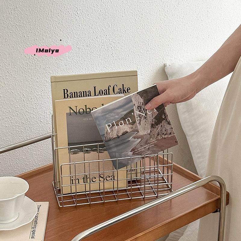 M-Ins Minimalist Iron Desktop Storage Rack Organizer Table Organizing Rack Document Book Rack Desk Multi-functional Storage Rack