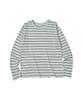 COMONINOZ W Beach Stripe T-Shirt [Black]
