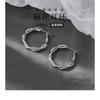 Women Fashion Geometric C Shaped Circle Hoop Earrings Minimalist Jewelry