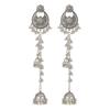Retro Diamond-Encrusted Bell Long Fringed Flower Earrings, Bohemian Ethnic Style Fashion Design Earrings Women