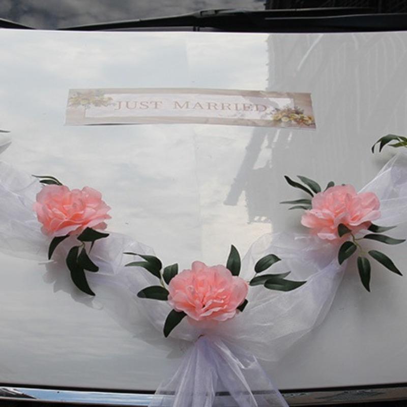 Wedding Car Front Flower Main Car Set Flower Car Pull Flower Team Arrangement Suction Cup Set