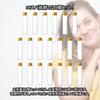 Charmoon Clear Glass Mini Bottles with Lids, Airtight, for Small Item Liquid Storage, Set of 20 (25ml, Gold)