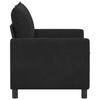 Black Sofa 126 x 81 x 87.5 cm Velvet